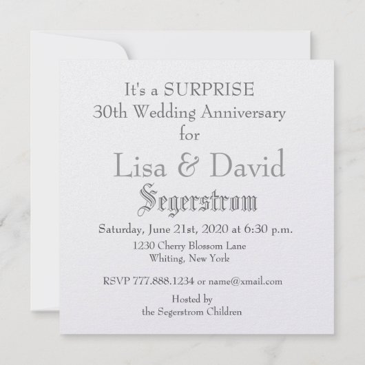 30e OPLEIDING Jubileum - SILVER Roos Kaart (Achterkant)