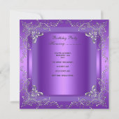 30e Paarse diamantjuweel Silver Kaart (Achterkant)