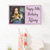 30e Paarse geboortedag Spandoek (Insitu)