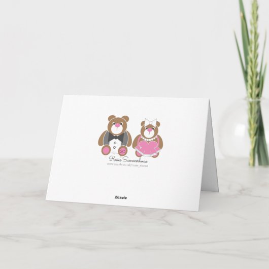 30e parel bruiloft jubileum leuke teddybeer kaart (Achterkant)