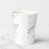 30e Parelbruiloft Jubileum Papieren Bekers (Rechts)