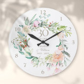 30e Parelbruiloft Jubileum Rozen Floral Grote Klok