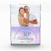 30e Parelhuwelijk Jubileum Elegant Fotoblokken (Voorkant)