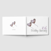 30e parelhuwelijksjubileum hartballonnen gastenboek (Volledig)