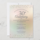 30e Parelhuwelijksjubileum Harten Confetti Kaart (Voorkant)