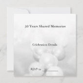 30e Parelhuwelijksjubileum Viering (B&W) Kaart (Achterkant)