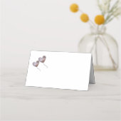 30e pareljubileum paarse hartballonnen plaatskaartje (Achterkant)