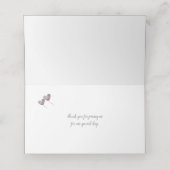 30e pareljubileum paarse hartballonnen plaatskaartje (Binnenkant ongevouwen)