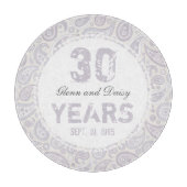 30e Parelpatroon Jubileum Paisley Pattern Snijplank (Voorkant)