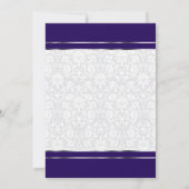 30e Pearl Jubileum Design - Navy en White Kaart (Achterkant)