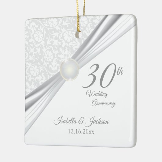 30e Pearl-Jubileum Keramisch Ornament (Links)