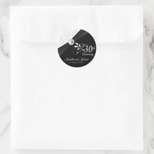 30e Pearl-Jubileum Ronde Sticker (Tas)