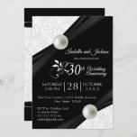 30e Pearl-Jubileum - Zwart-wit Kaart<br><div class="desc">🥇 EEN ORIGINEEL KOPYRIGHT ART ONTWERP VAN Donna Siegrist ALLEEN BESCHIKBAAR OP ZAZZLE! De partij van het Jubileum en de sjablonen van de gebeurtenisuitnodiging klaar voor u om te personaliseren. Een modern ontwerp dat klaar is om voor elk type partij of gebeurtenis aan te passen door de formulering gewoon te...</div>