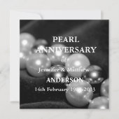 30e Pearl Wedding Jubileum Celebarationll (B&W) Kaart (Voorkant)