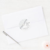 30e Pearl Wedding Jubileum Design Ronde Sticker (Envelop)