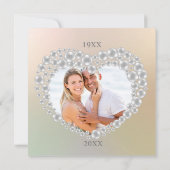 30e Pearl Wedding Jubileum Fotoplein Invita Kaart (Achterkant)