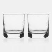 30e Pearl Wedding Jubileum Handtekening Whisky Glas (Rechts)