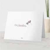 30e Pearl Wedding Jubileum paarse ballon Kaart (Achterkant)