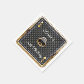 30e pokerspeelkaart Casino Birthday Napkins Servet (Hoek)