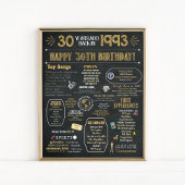 30e Poster van de 'Birthday Flashback'
