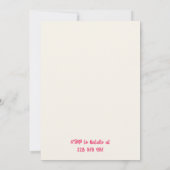 30e Roze Hand getrokken Champagne Cake Verjaardags Kaart (Achterkant)