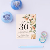 30e  strand van Floral, 30e verjaardag Flyer (Enkel)