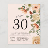 30e  strand van Floral, 30e verjaardag Flyer (Voorkant)