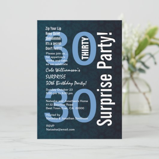 30e surrogaatbruine tandbaars Star Flowers Kaart (Staand voorkant)