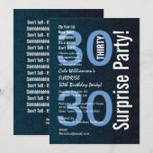 30e surrogaatbruine tandbaars Star Flowers Kaart (Voorkant / Achterkant)