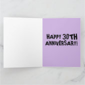 30E TROUWDAAG FELICITATIE GROTE KAART (Binnen)