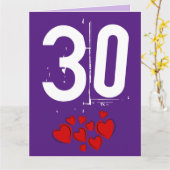 30E TROUWDAAG FELICITATIE GROTE KAART (Gele Bloem)