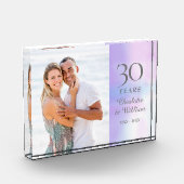 30e trouwdag Elegante Parel Fotoblokken (Links)