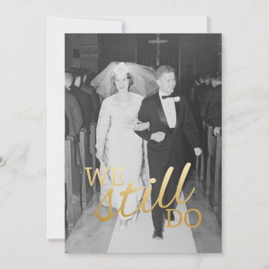 30e trouwdag met foto - We doen het nog steeds Kaart (Voorkant)