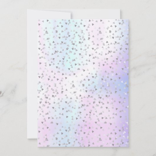 30e trouwdag Parel Hartjes Confetti Kaart (Achterkant)