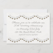 30e trouwdag parel slinger uitnodiging (Voorkant)