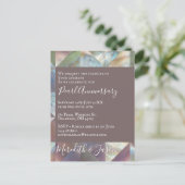 30e trouwjubileum modern parel uitnodiging (Staand voorkant)