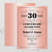 30e trouwjubileumfeest - Koraal Kaart (Voorkant / Achterkant)