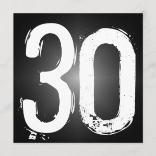 30e uitnodiging van de Birthday Party