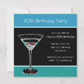 30e uitnodiging van de Birthday Party (Voorkant)