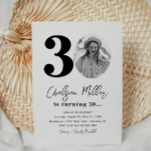 30e uitnodiging van de Birthday Party | 30e verjaa