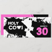 30e uitnodiging van de Birthday Party - Heilige Ko (Voorkant / Achterkant)