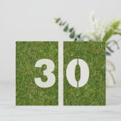 30e uitnodiging van de partij bij het Football van (Staand voorkant)