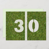30e uitnodiging van de partij bij het Football van (Voorkant / Achterkant)