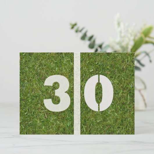 30e uitnodiging van de partij bij het Football van (Staand voorkant)