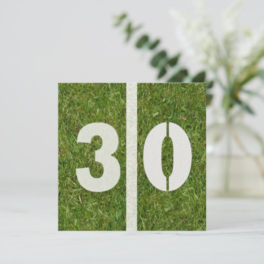 30e uitnodiging van de partij bij het Football van (Staand voorkant)