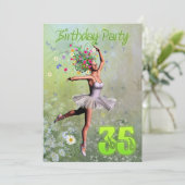 30e uitnodiging van de partij van Birthday (Staand voorkant)