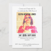 30e uitnodiging van de verjaardag (Achterkant)