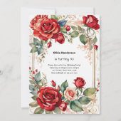 30e uitnodiging van de verjaardag (Voorkant)