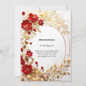 30e uitnodiging van de verjaardag (Voorkant)