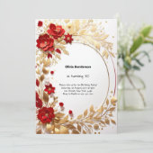 30e uitnodiging van de verjaardag (Staand voorkant)